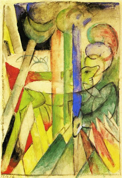 Bergziegen (Mountain Goats) Franz Marc